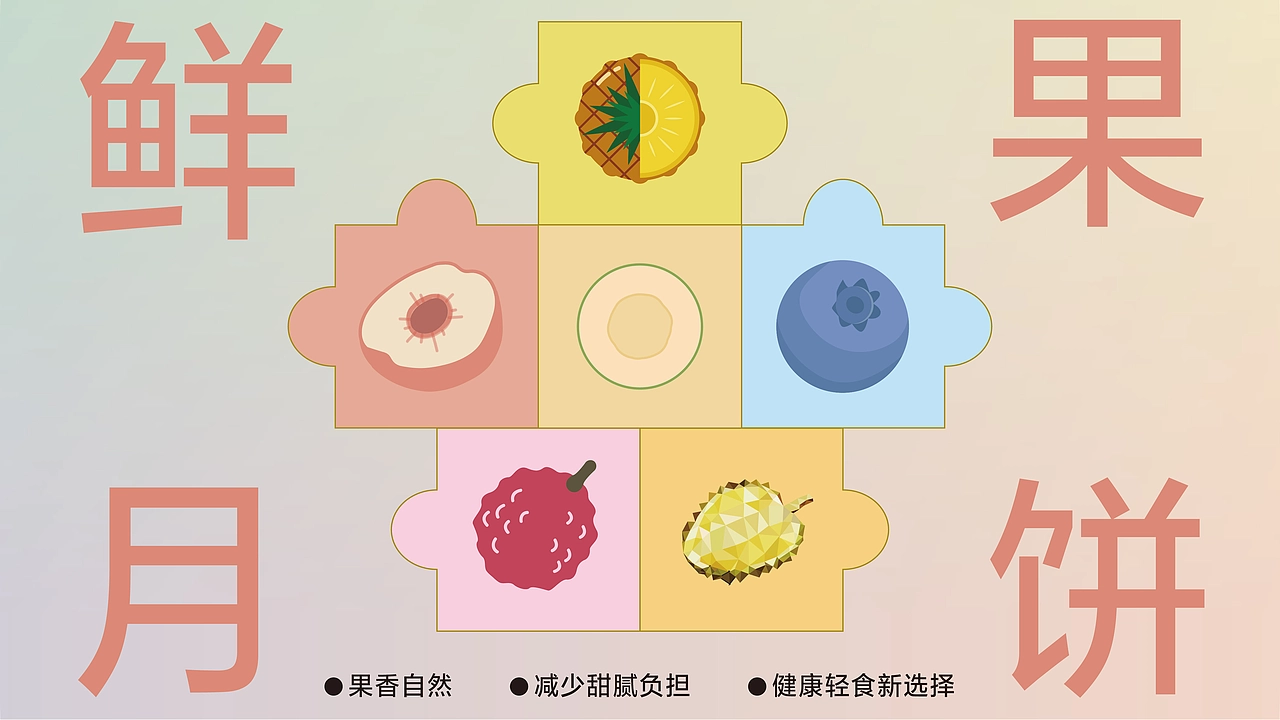 鲜果月饼礼盒包装