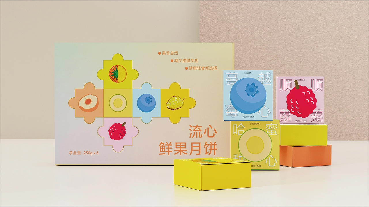 鲜果月饼礼盒设计画面9